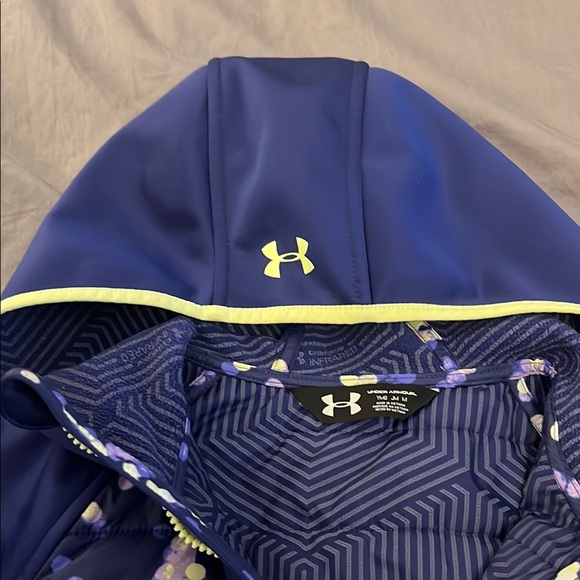 Under Armour Blue and Yellow Hoodie JM size - Picture 4 of 14
